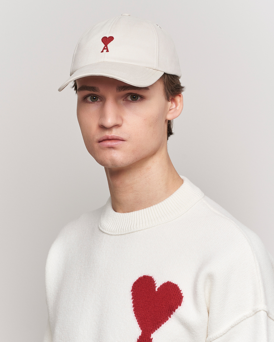 Heren | AMI | AMI | Heart Logo Cap Chalk White