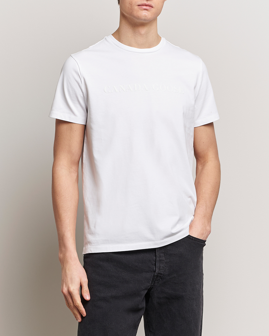 Heren | T-shirts met korte mouwen | Canada Goose | Emersen Crewneck T-Shirt White