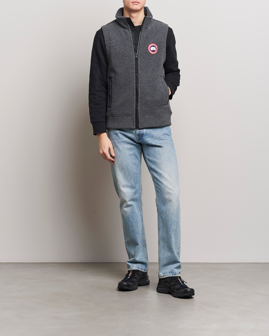 Heren | Jassen | Canada Goose | Mersey Fleece Vest Quarry Grey