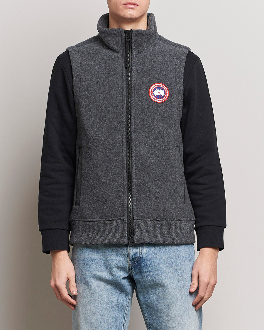 Heren | Herfstjassen | Canada Goose | Mersey Fleece Vest Quarry Grey