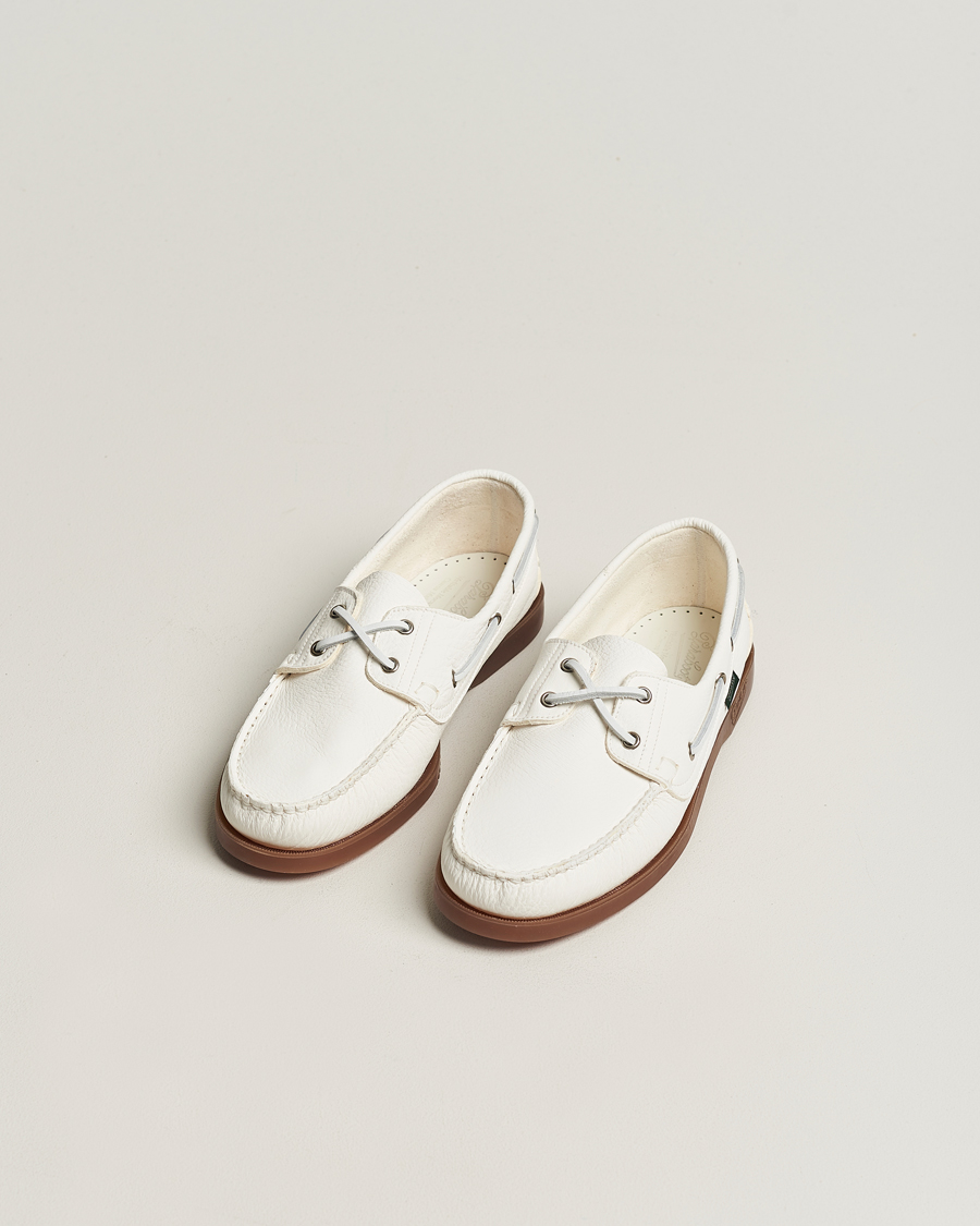 Heren | Contemporary Creators | Paraboot | Barth Boat Shoe White Deerskin