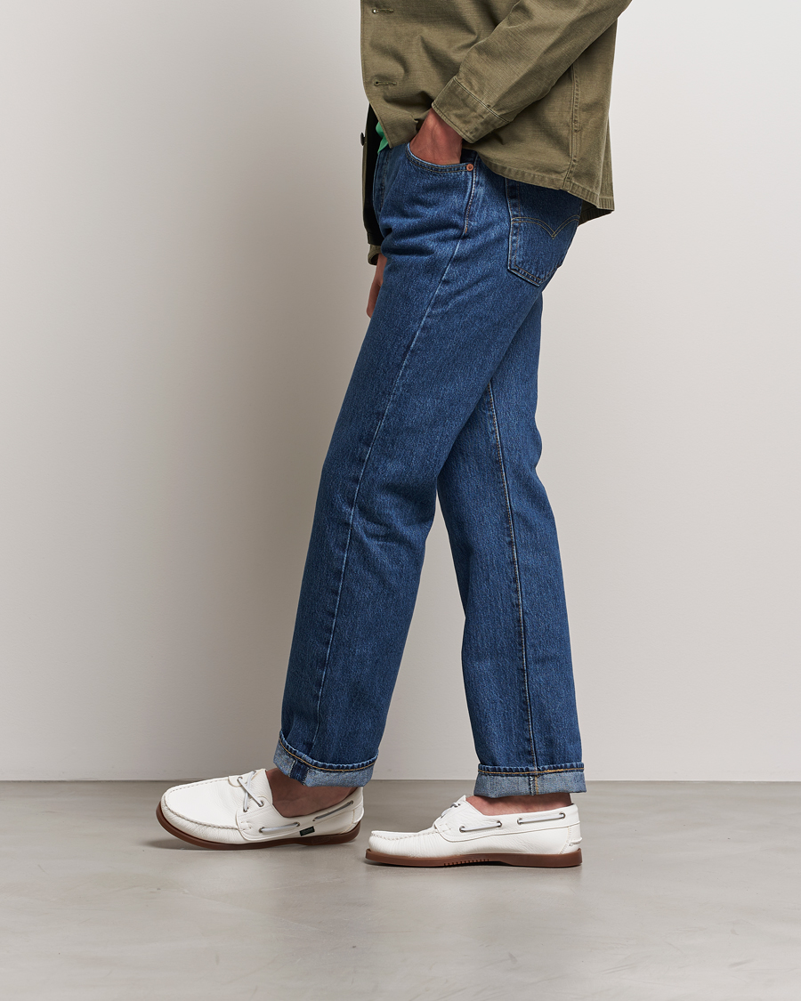 Herre | Seilersko | Paraboot | Barth Boat Shoe White Deerskin