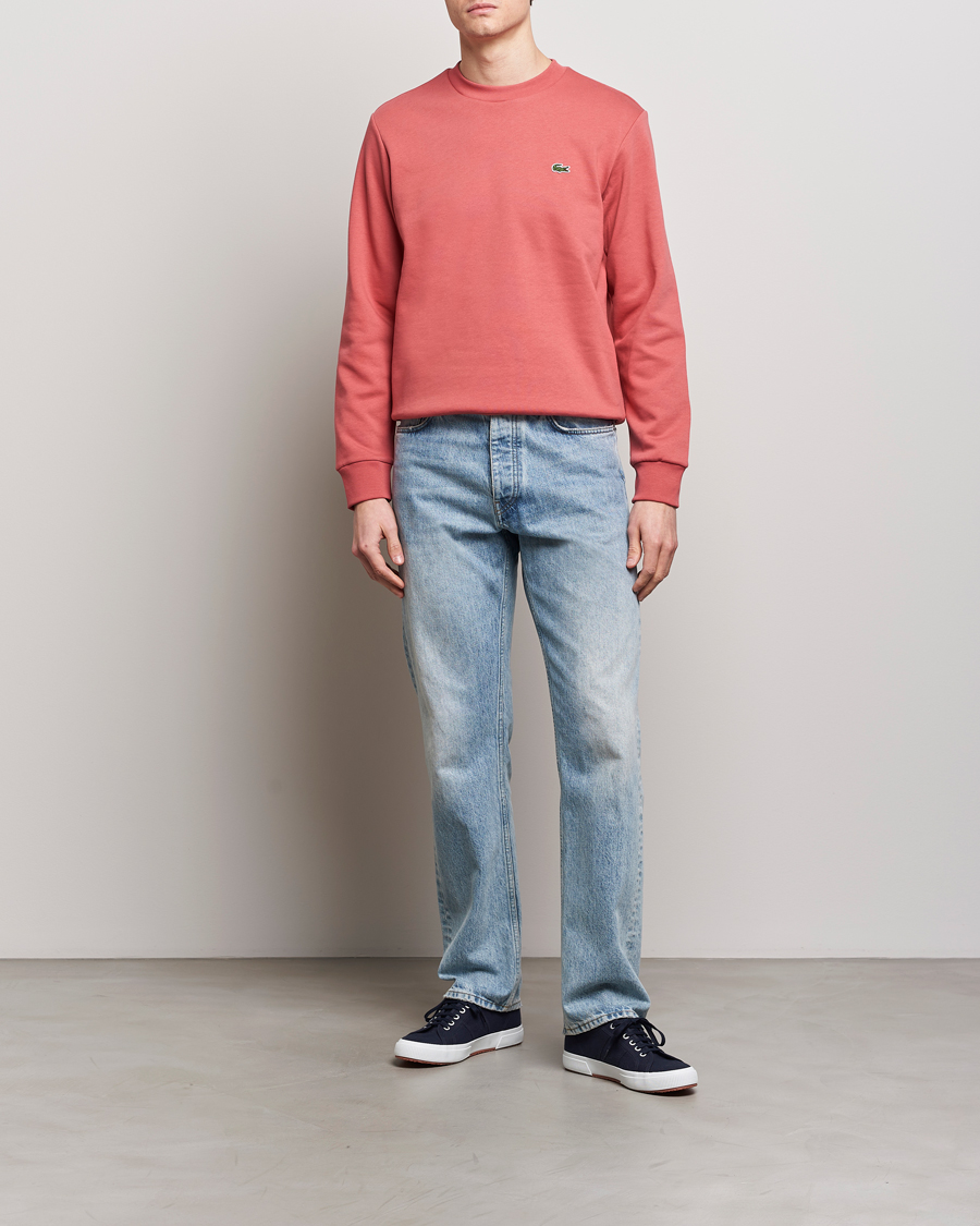Heren | Truien | Lacoste | Crew Neck Sweatshirt Sierra Red