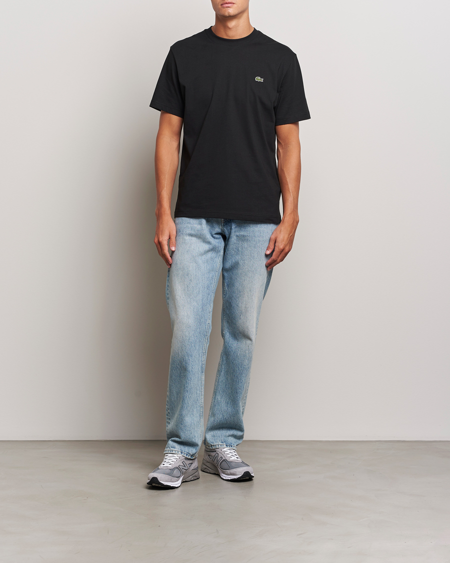 Heren | T-shirts | Lacoste | Crew Neck T-Shirt Black