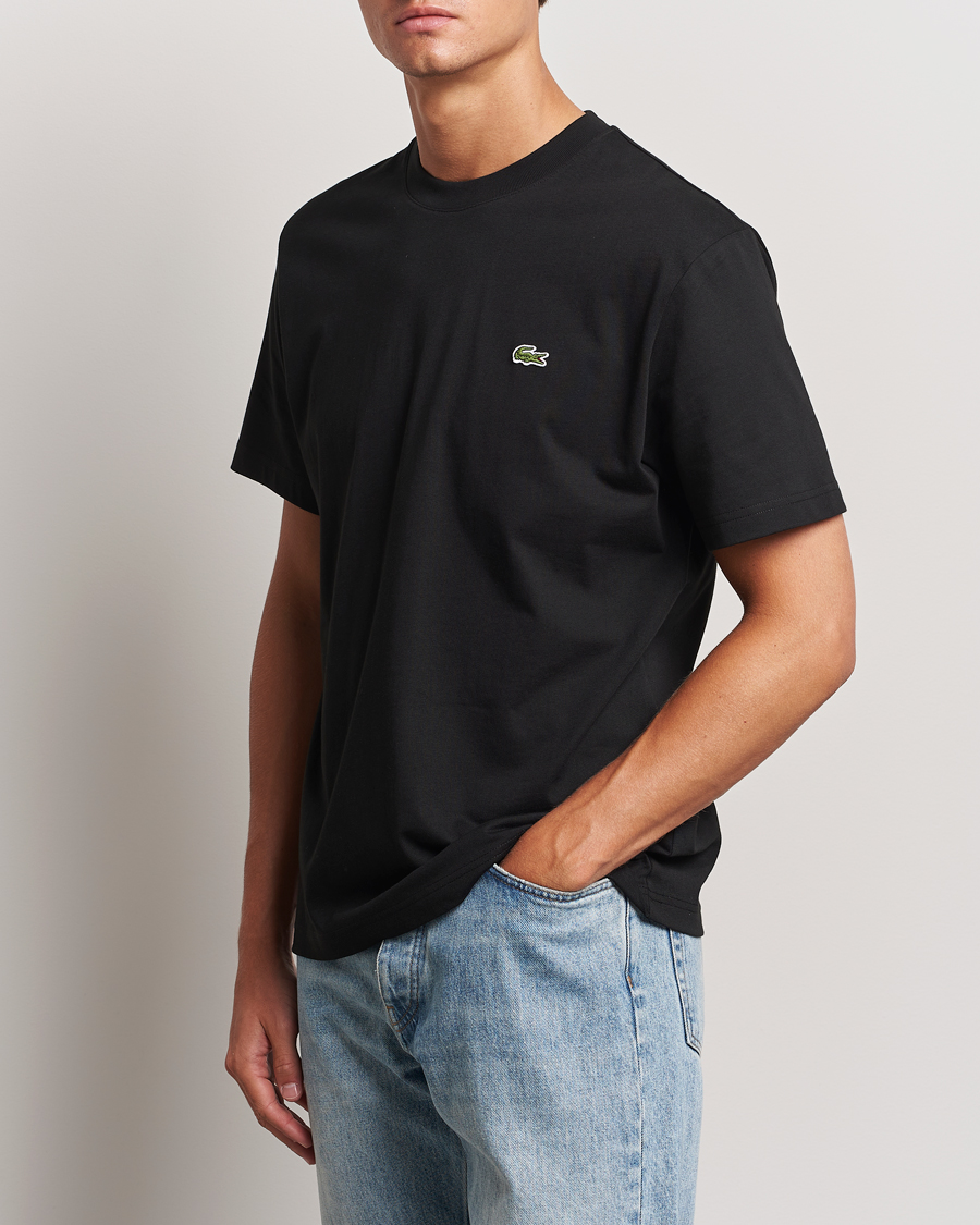 Heren | T-shirts | Lacoste | Crew Neck T-Shirt Black