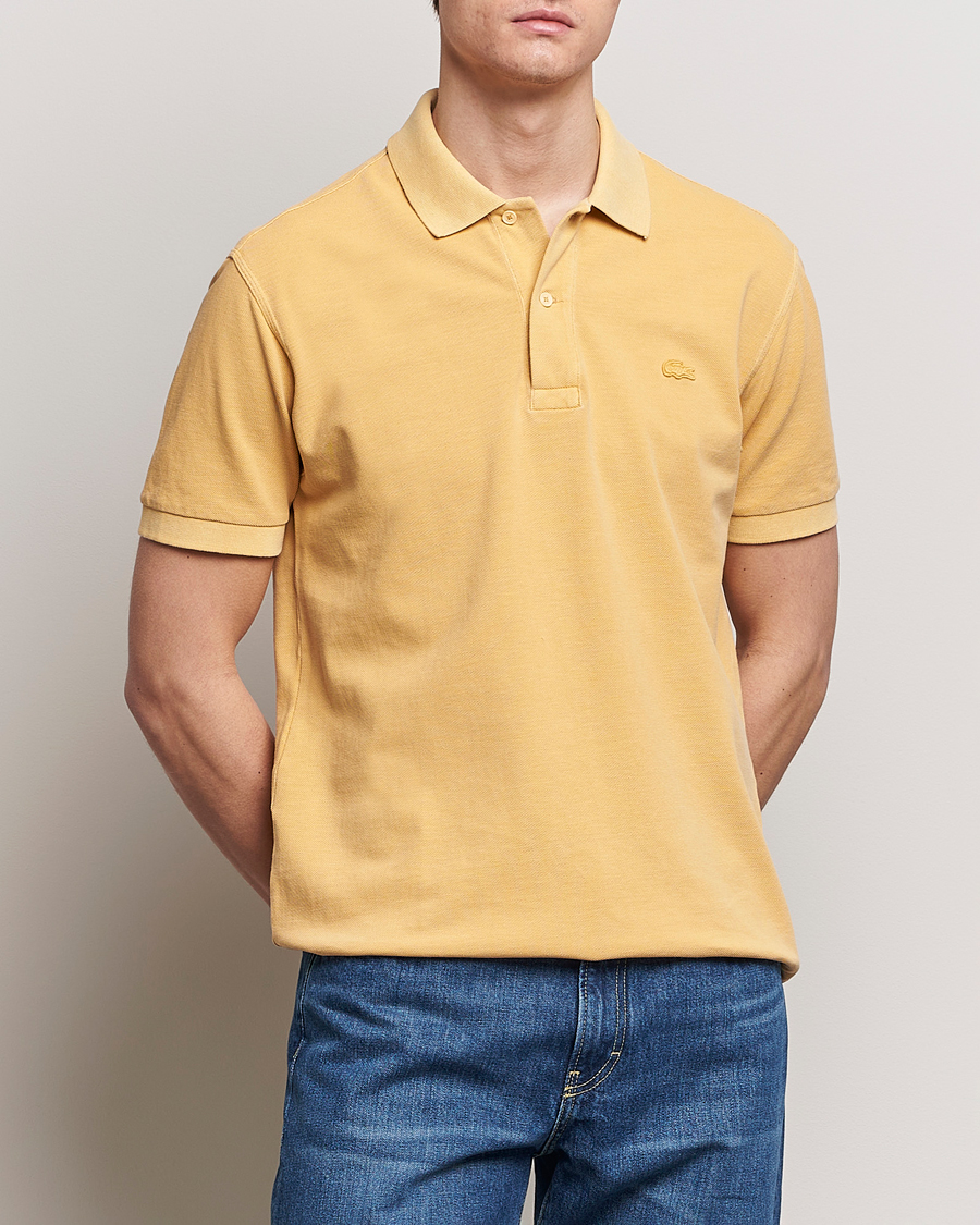 Heren | Poloshirts met korte mouwen | Lacoste | Classic Fit Natural Dyed Tonal Polo Golden Haze