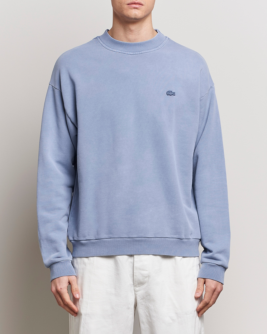 Heren | Truien | Lacoste | Natural Dyed Crew Neck Sweatshirt Stonewash