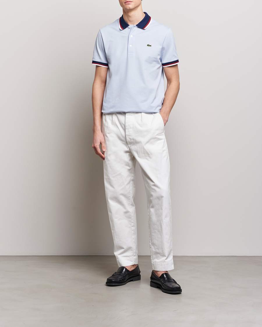 Heren | Polo's | Lacoste | Regular Fit Tipped Polo Phoenix Blue