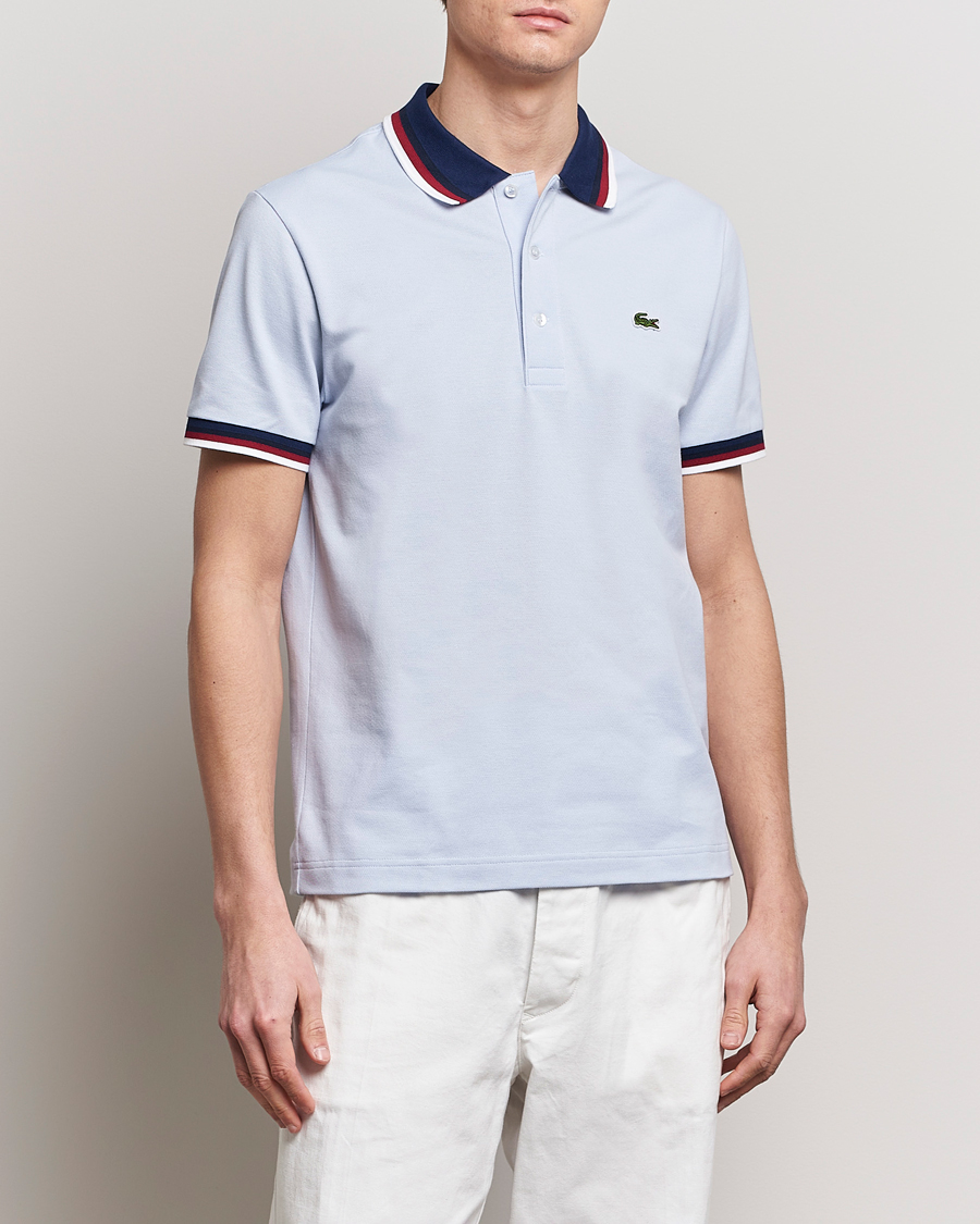 Heren | Polo's | Lacoste | Regular Fit Tipped Polo Phoenix Blue