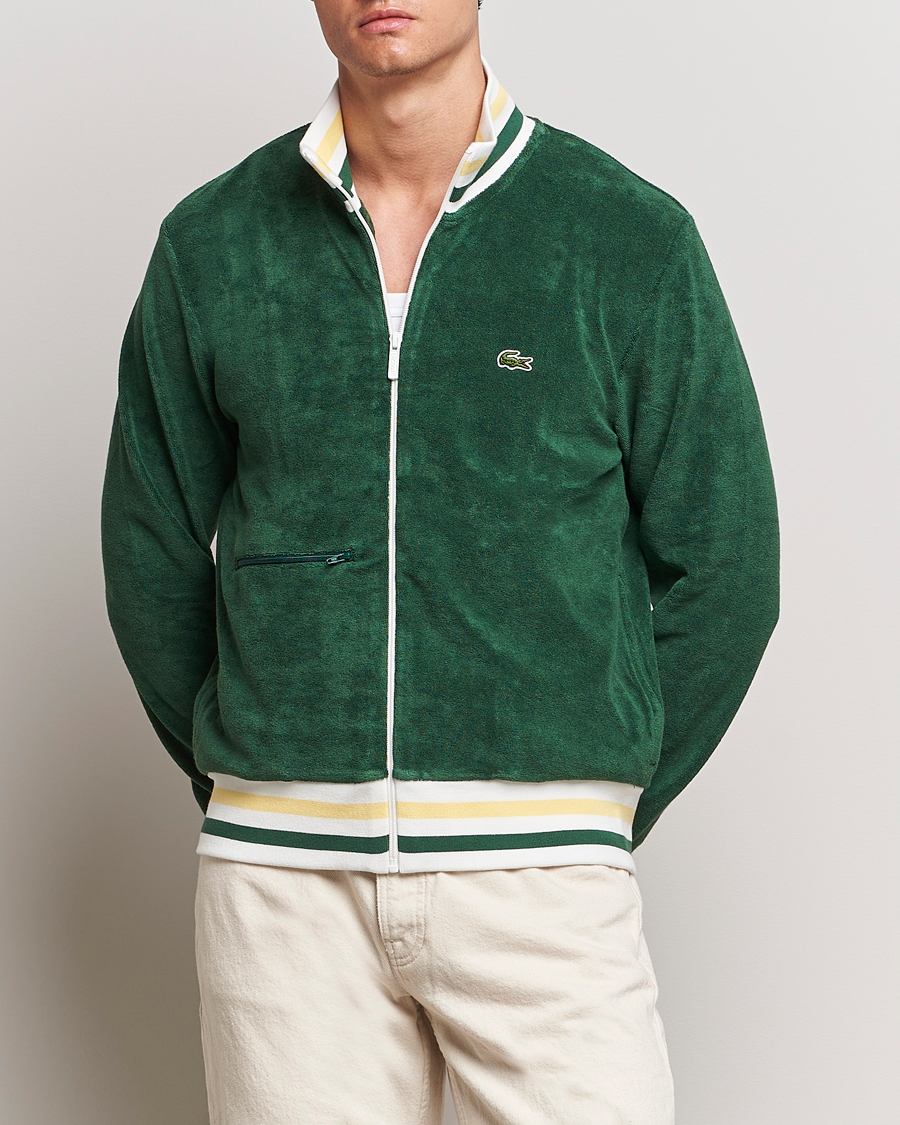 Heren | Full-zip | Lacoste | Terry Full Zip Sweatshirt Green