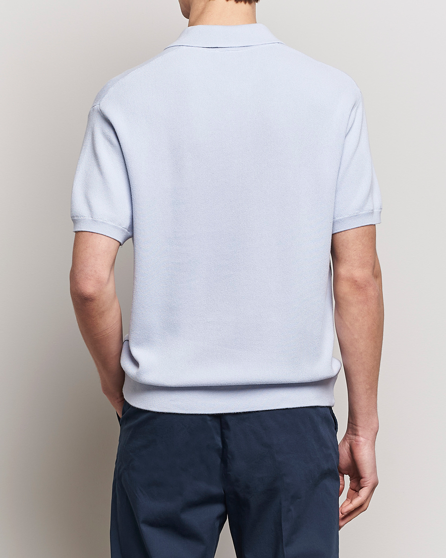 Heren | Polo's | Lacoste | Relaxed Fit Moss Stitched Knitted Polo Phoenix Blue