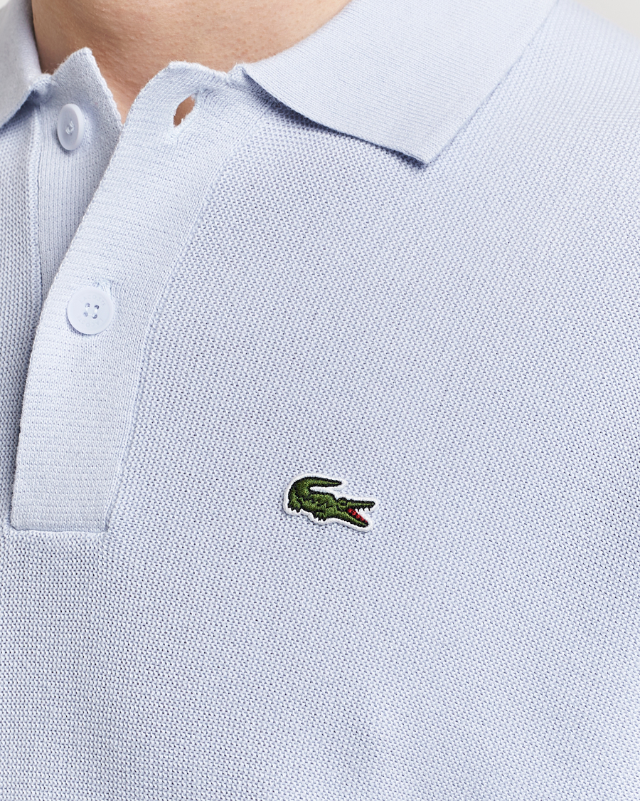 Heren | Polo's | Lacoste | Relaxed Fit Moss Stitched Knitted Polo Phoenix Blue