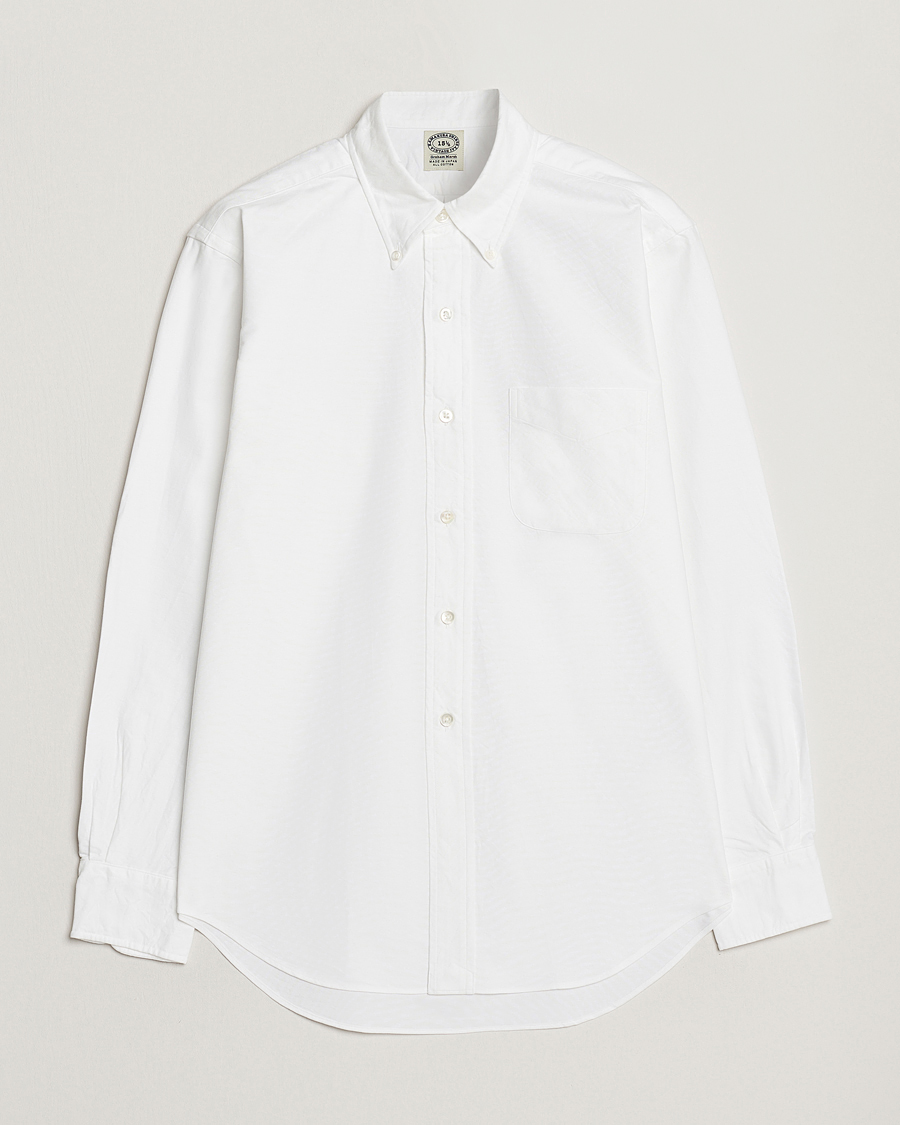 Heren | Overhemden | Kamakura Shirts | Vintage Ivy Oxford Button Down Shirt White