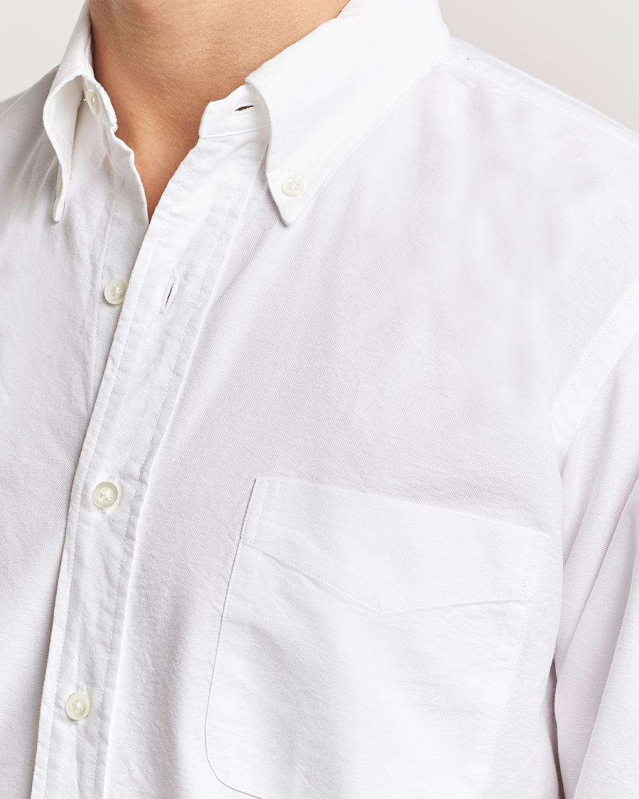 Heren | Overhemden | Kamakura Shirts | Vintage Ivy Oxford Button Down Shirt White