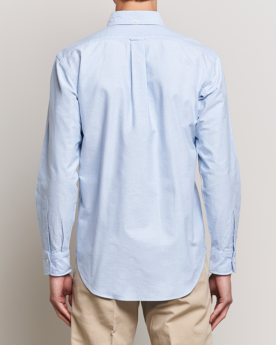 Heren | Overhemden | Kamakura Shirts | Vintage Ivy Oxford Button Down Shirt Light Blue