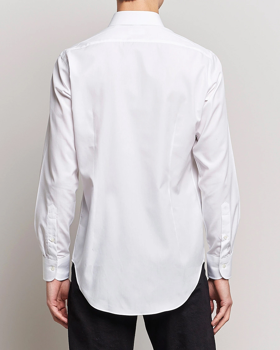 Heren | Overhemden | Kamakura Shirts | Slim Fit Broadcloth Dress Shirt White