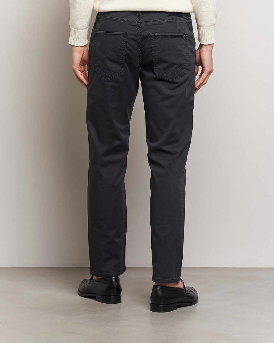 Heren | Broeken | Incotex | 5-Pocket Cotton/Stretch Pants Black