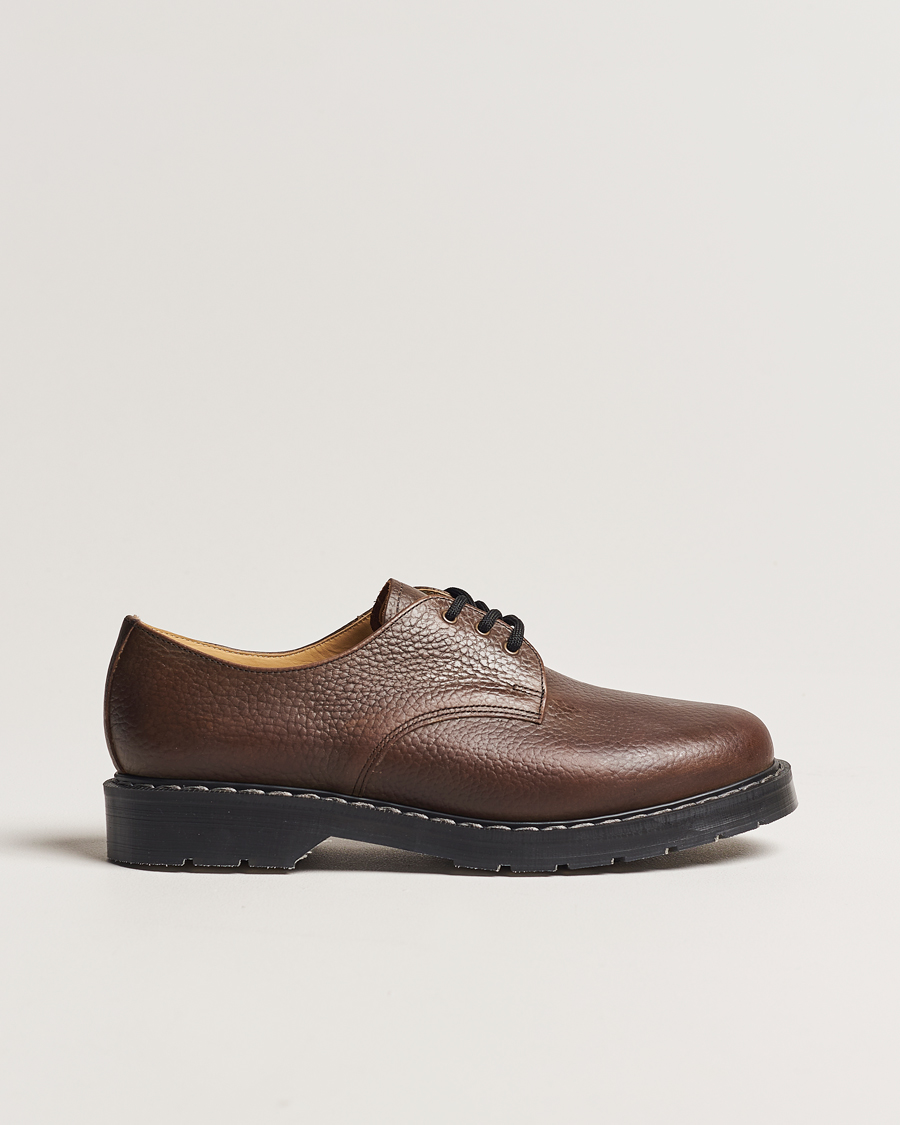 Heren | Derby schoenen | Solovair | 3 Eye Gibson Shoe Brown Grain