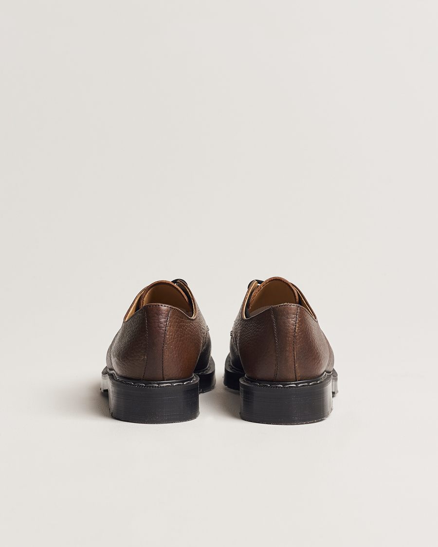 Heren | Handgemaakte schoenen | Solovair | 3 Eye Gibson Shoe Brown Grain