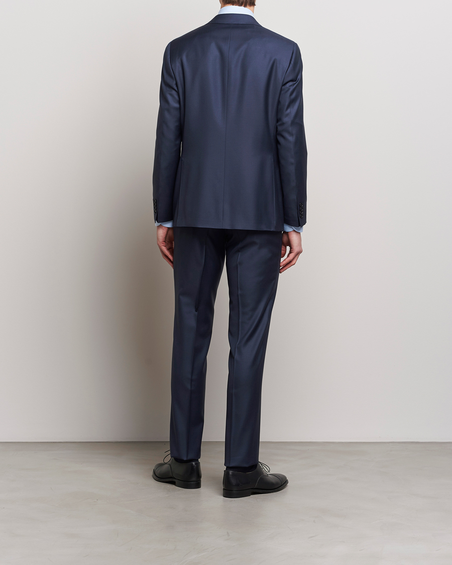 Heren | Pakken | Canali | Capri Super 130s Wool Suit Navy