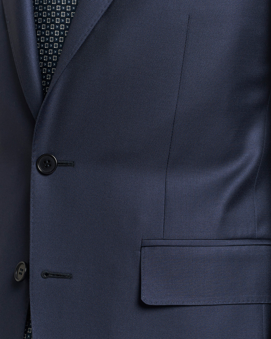 Heren | Pakken | Canali | Capri Super 130s Wool Suit Navy