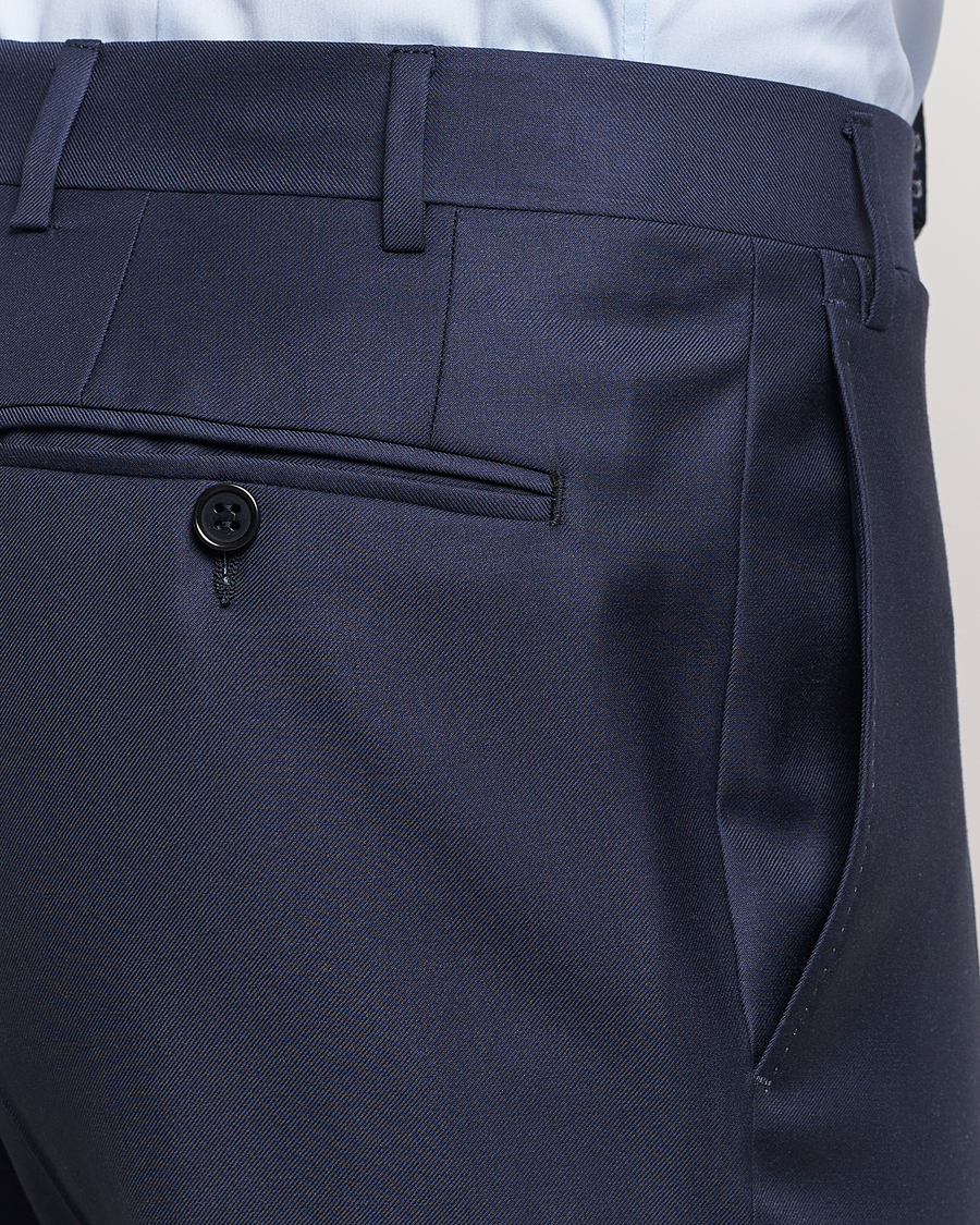 Heren | Pakken | Canali | Capri Super 130s Wool Suit Navy