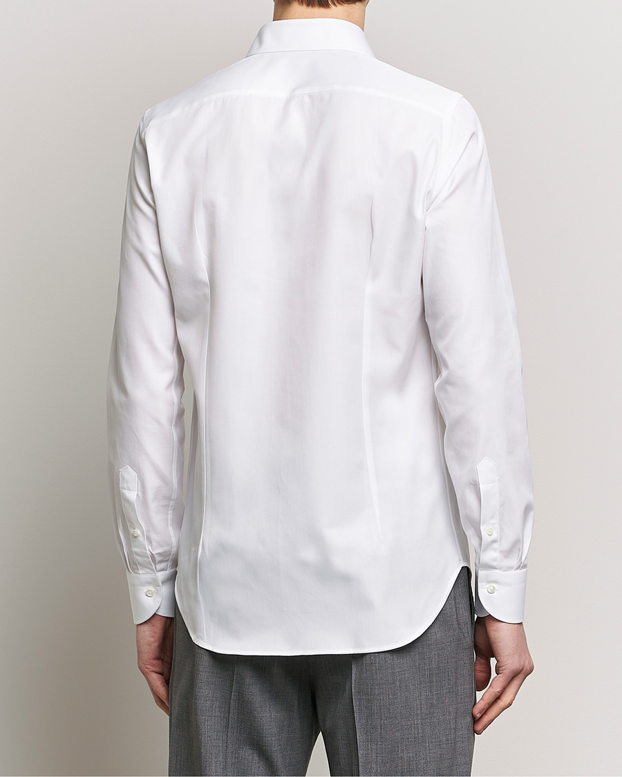 Heren | Overhemden | Canali | Slim Fit Cotton Shirt White
