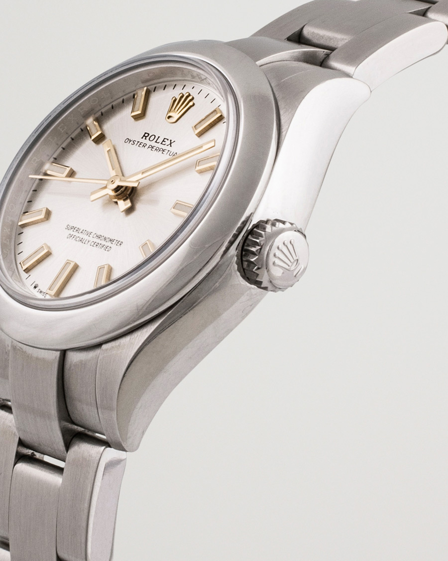 Heren | Rolex Pre-Owned Oyster Perpeptual 28 276200 Silver | Rolex Pre-Owned | Oyster Perpeptual 28 276200 Silver
