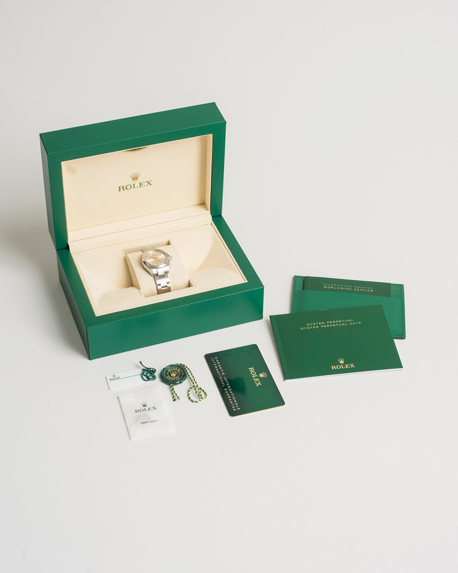 Heren | Rolex Pre-Owned Oyster Perpeptual 28 276200 Silver | Rolex Pre-Owned | Oyster Perpeptual 28 276200 Silver