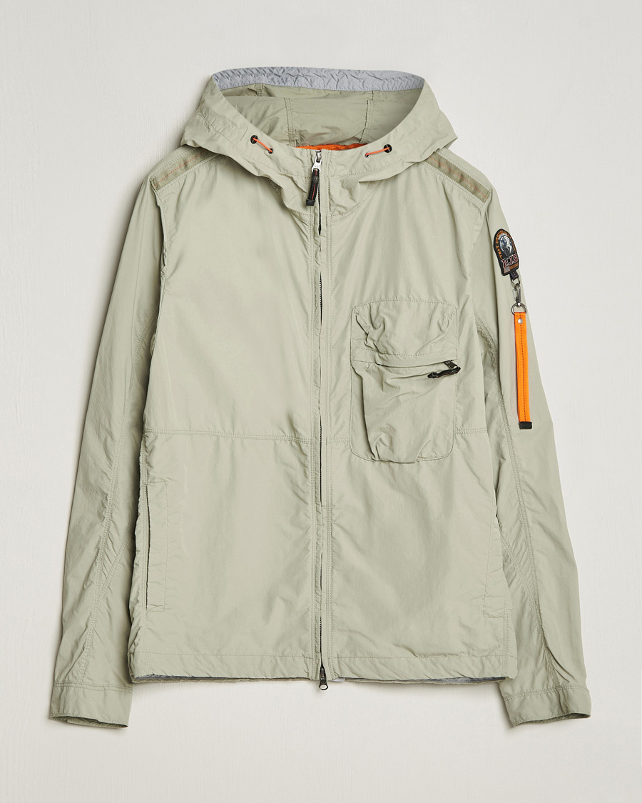 Heren | Jassen | Parajumpers | Nigel Vintage Nylon Hooded Jacket Sage