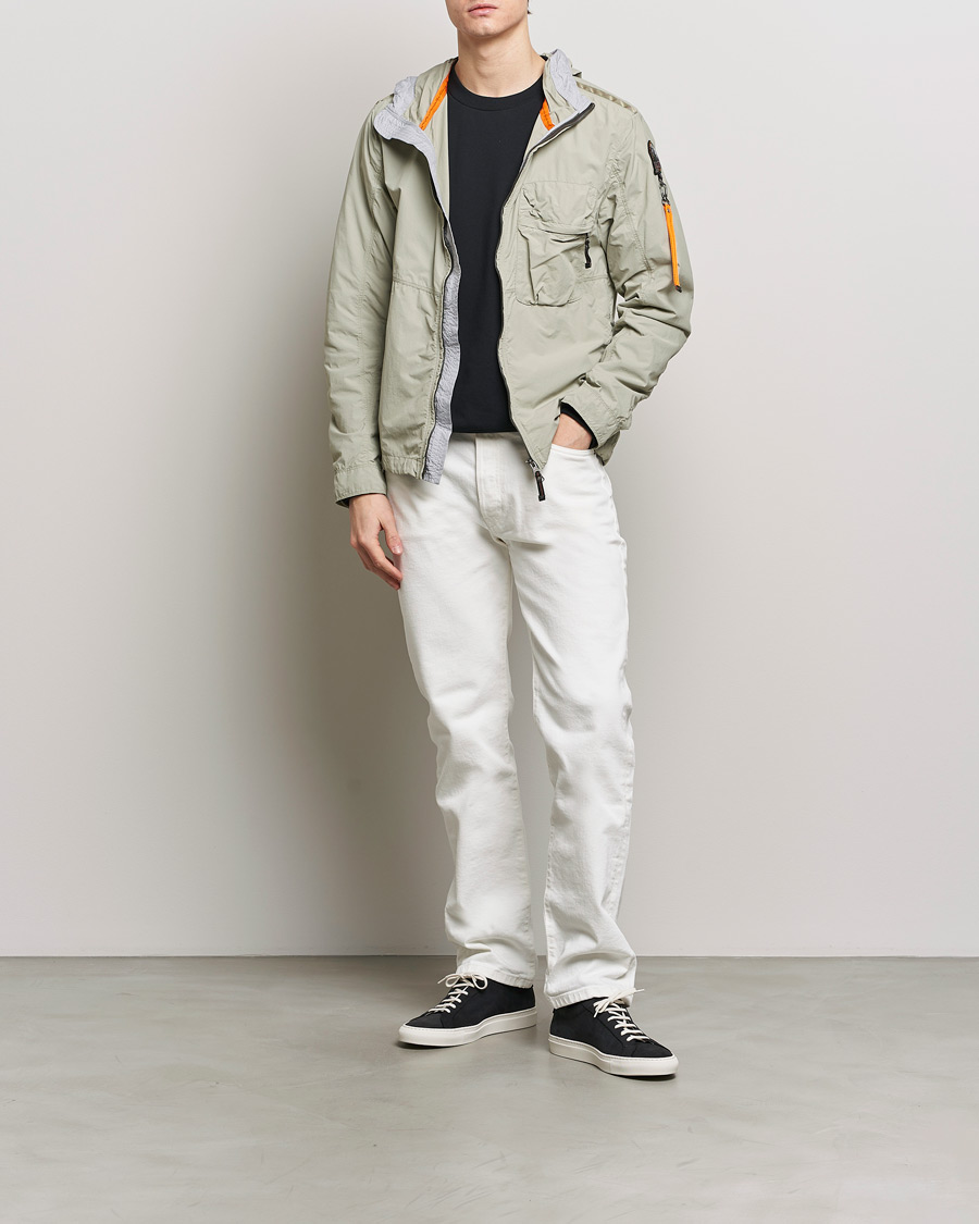 Heren | Jassen | Parajumpers | Nigel Vintage Nylon Hooded Jacket Sage