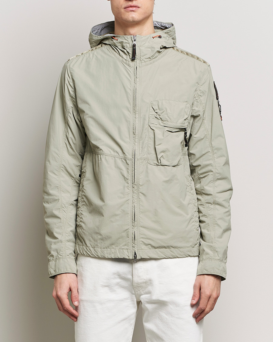 Heren |  | Parajumpers | Nigel Vintage Nylon Hooded Jacket Sage