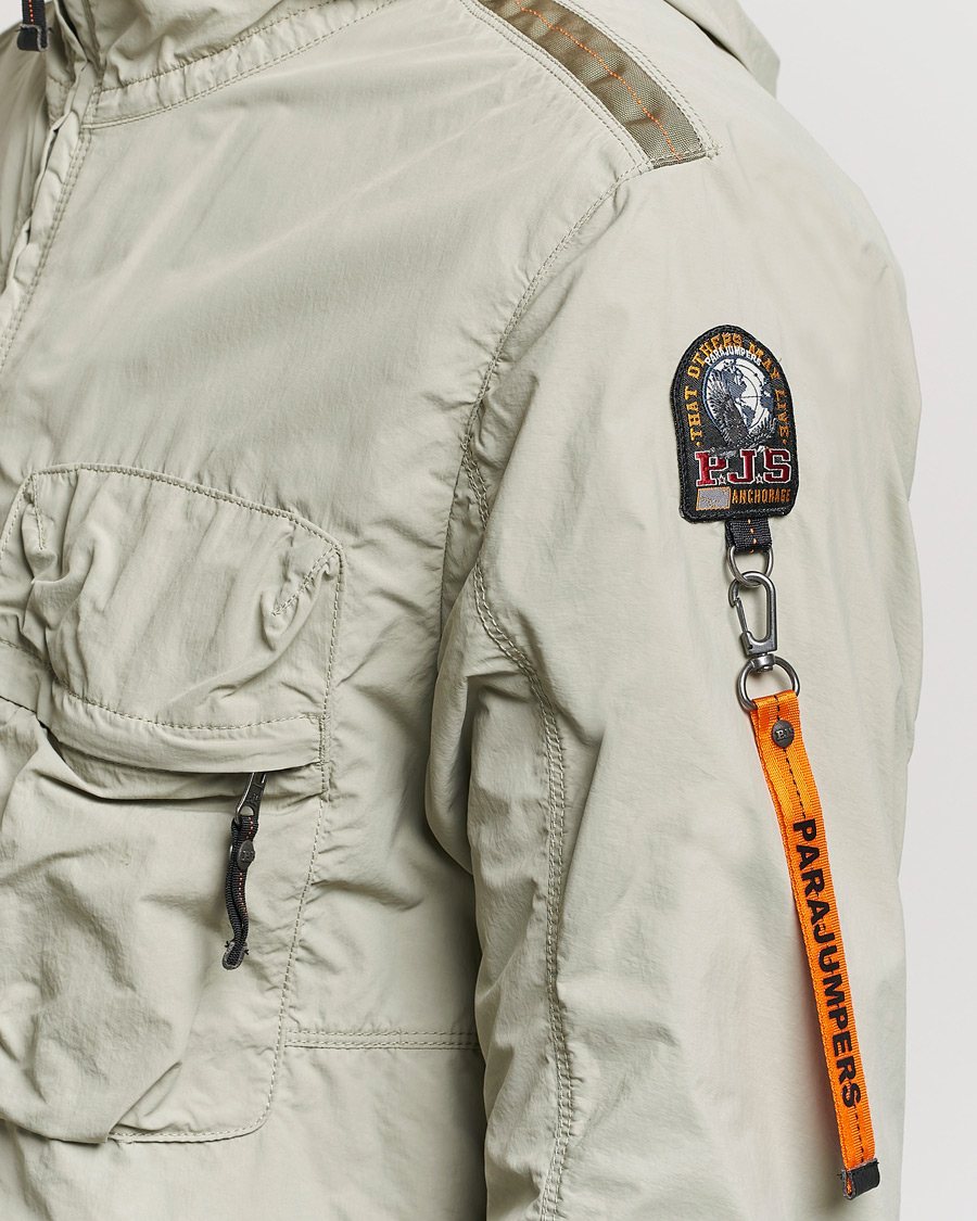Heren | Jassen | Parajumpers | Nigel Vintage Nylon Hooded Jacket Sage