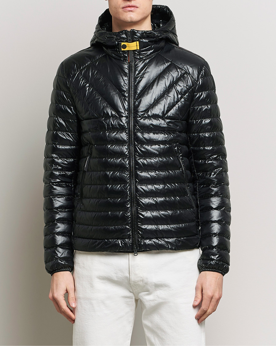 Heren | Jassen | Parajumpers | Miroku Techno Puffer Hodded Jacket Black