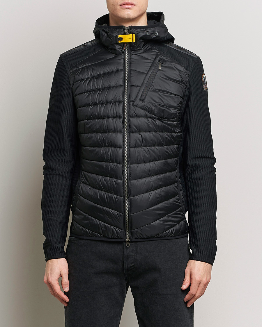 Heren |  | Parajumpers | Nolan Mesh Hooded Hybrid  Black