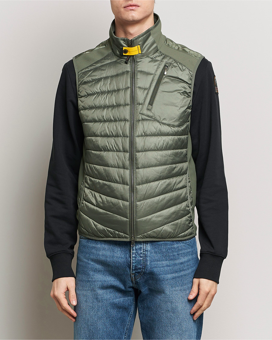 Heren | Parajumpers | Parajumpers | Zavier Hybrid Vest Thyme Green