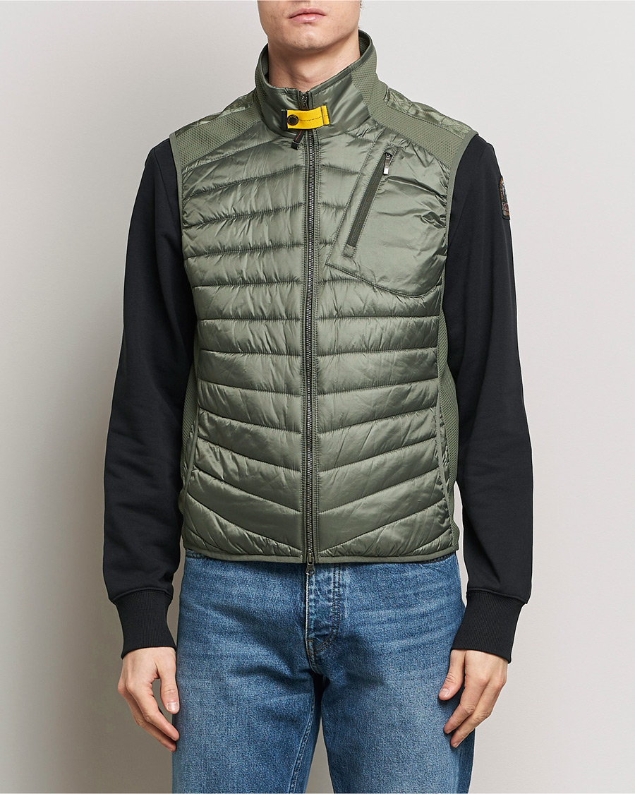 Heren | Herfstjassen | Parajumpers | Zavier Hybrid Vest Thyme Green