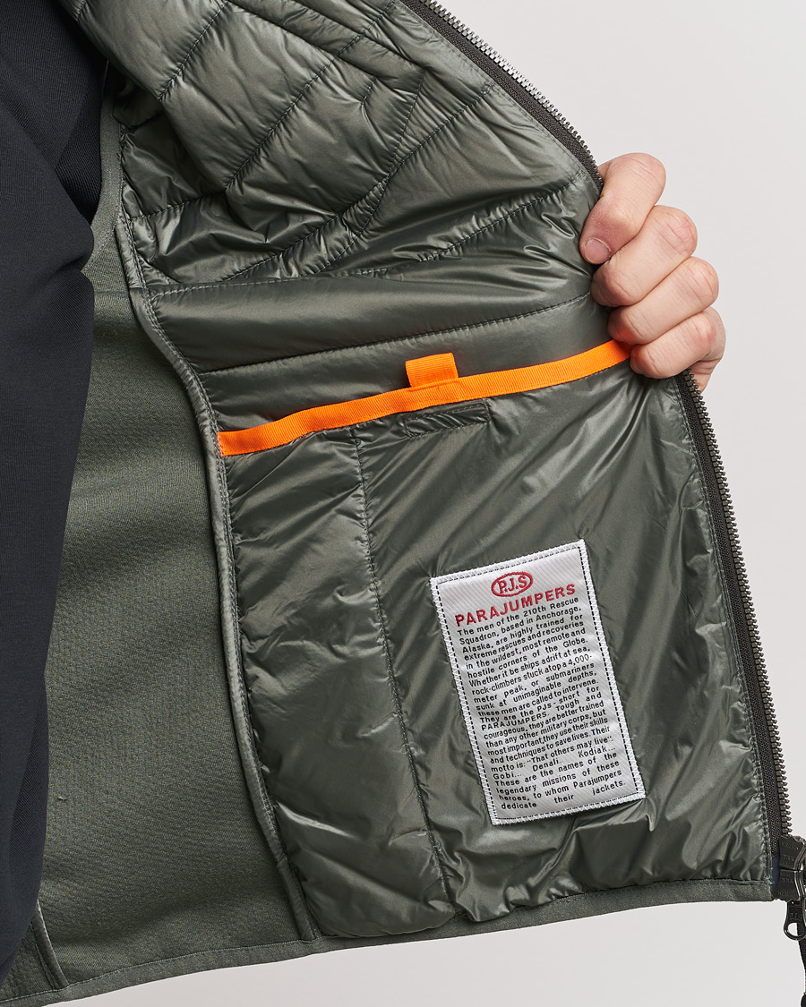 Heren | Jassen | Parajumpers | Zavier Hybrid Vest Thyme Green