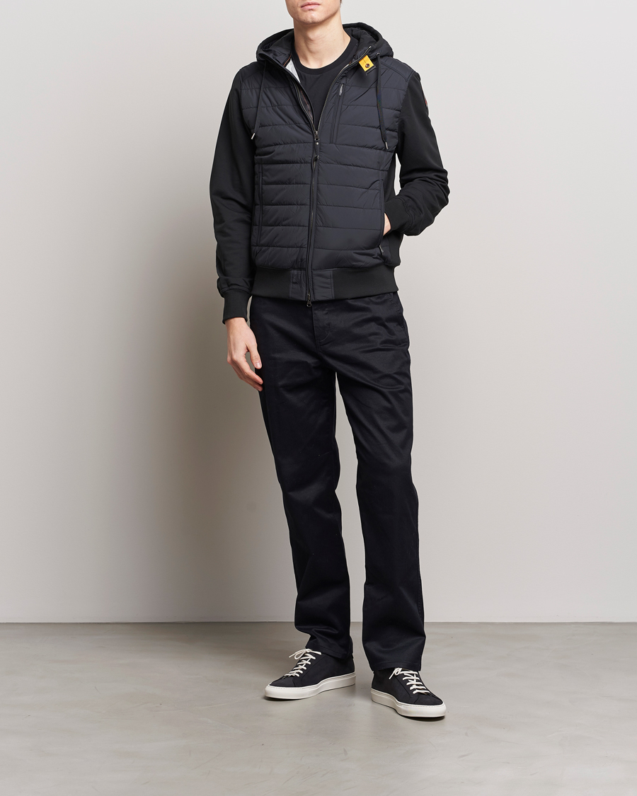 Heren | Jassen | Parajumpers | Ivor Hybrid Hooded Jacket Black