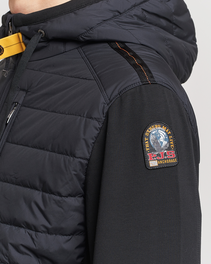 Heren | Jassen | Parajumpers | Ivor Hybrid Hooded Jacket Black