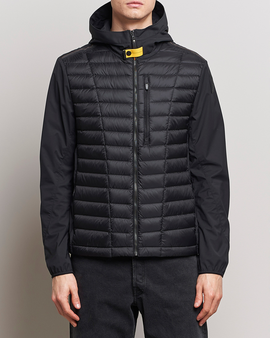 Heren | Lentejassen | Parajumpers | Hiram Hybrid Hooded Jacket Black