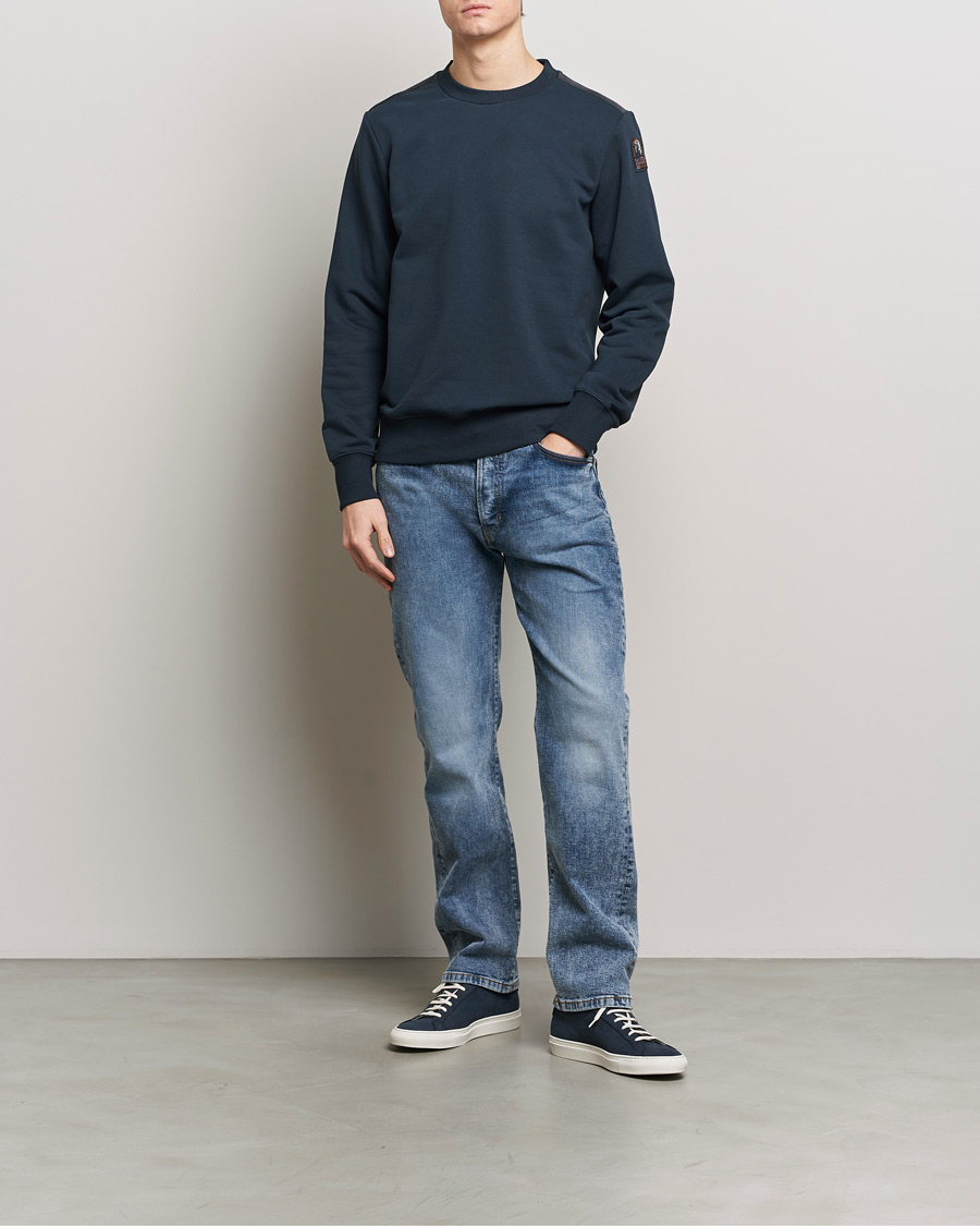 Heren | Truien | Parajumpers | K2 Super Easy Crew Neck Sweatshirt Blue Navy