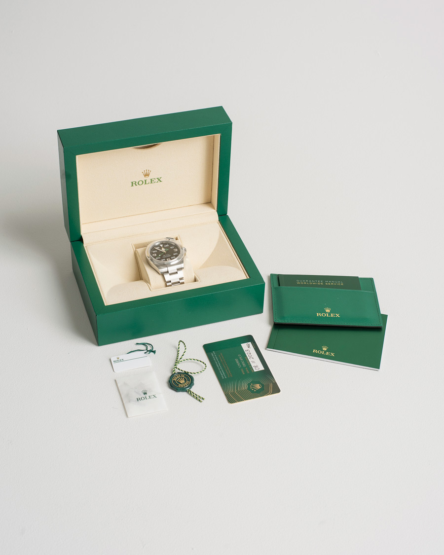 Heren | Rolex Pre-Owned Air King 126900 Silver | Rolex Pre-Owned | Air King 126900 Silver