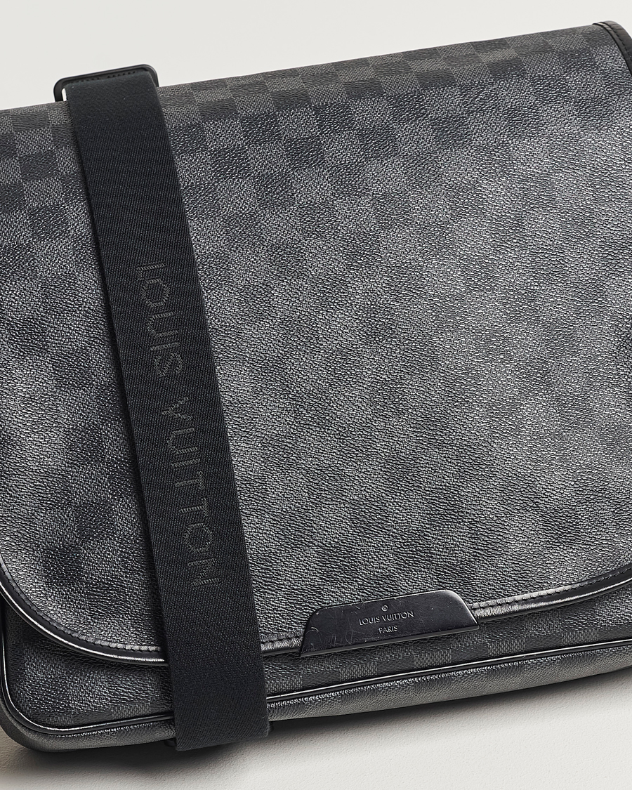 Heren | Pre-Owned & Vintage Bags | Louis Vuitton Pre-Owned | Daniel MM Satchel Leather Bag Damier Graphite