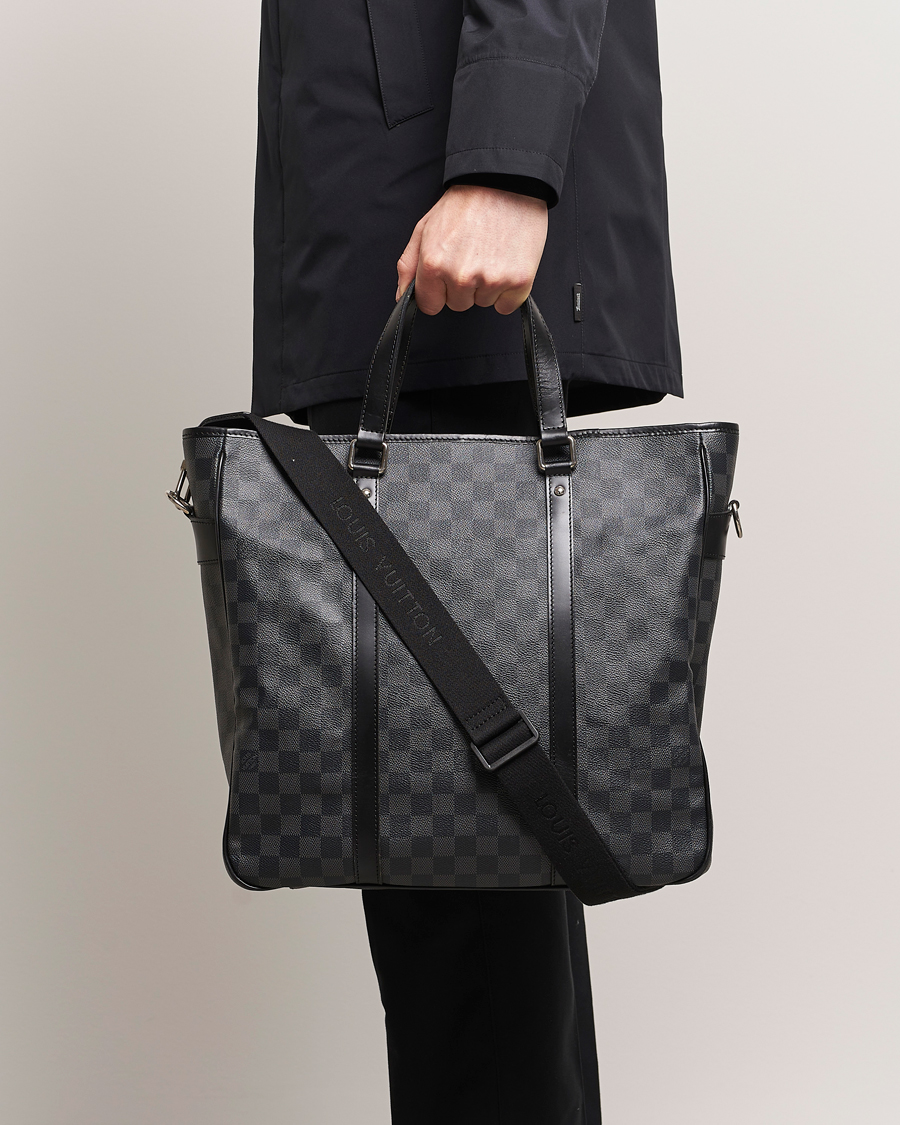 Heren | Accessoires | Louis Vuitton Pre-Owned | Tadao Tote Bag Damier Graphite