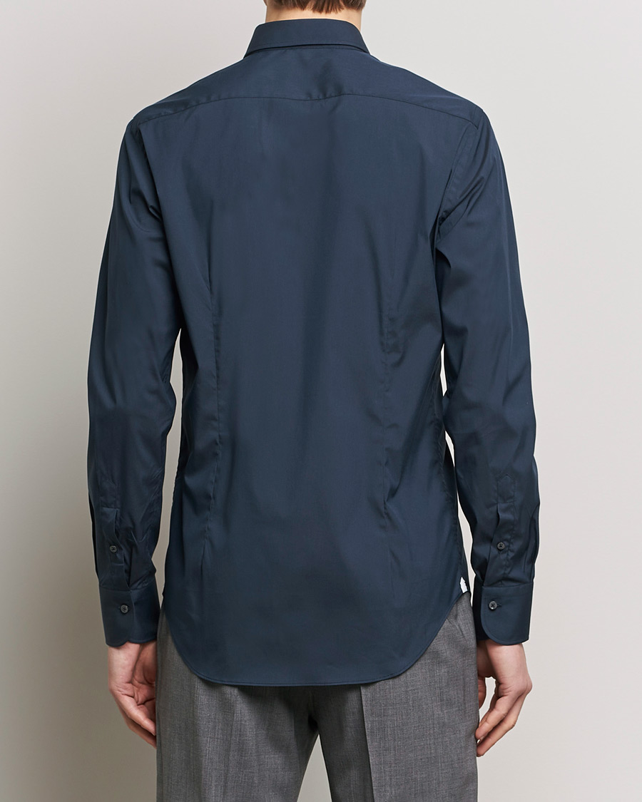 Heren | Overhemden | Grigio | Comfort Stretch Dress Shirt Navy