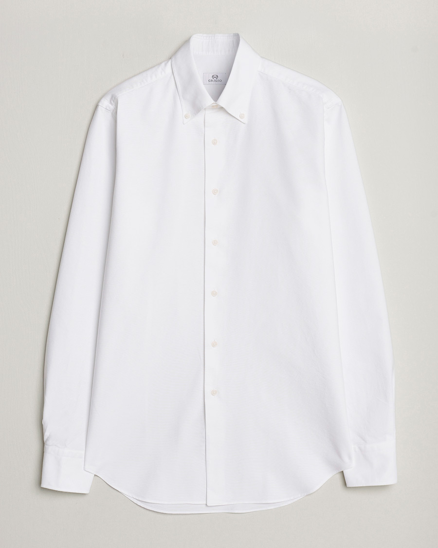 Heren | Overhemden | Grigio | Oxford Button Down Shirt White