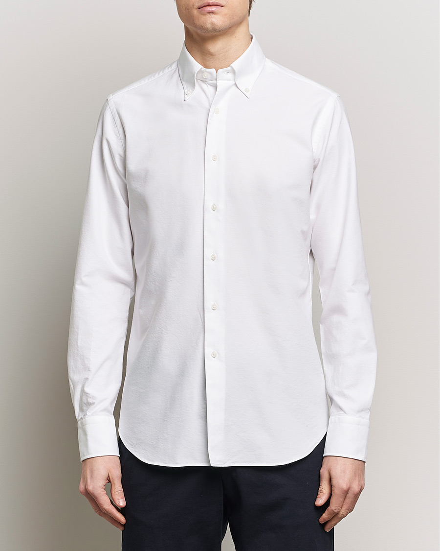 Heren | Grigio | Grigio | Oxford Button Down Shirt White