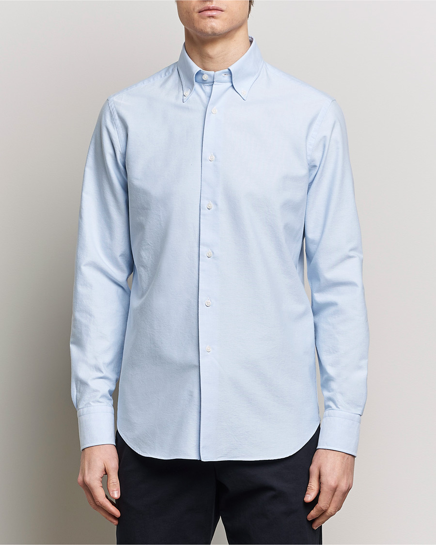 Heren | Kleding | Grigio | Oxford Button Down Shirt Light Blue