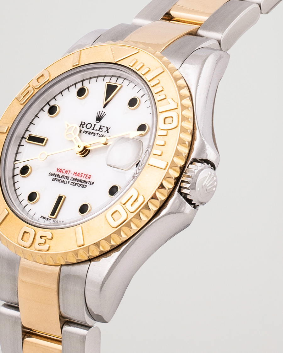 Heren | Rolex Pre-Owned Yacht Master 168623 Gold/Silver | Rolex Pre-Owned | Yacht Master 168623 Gold/Silver